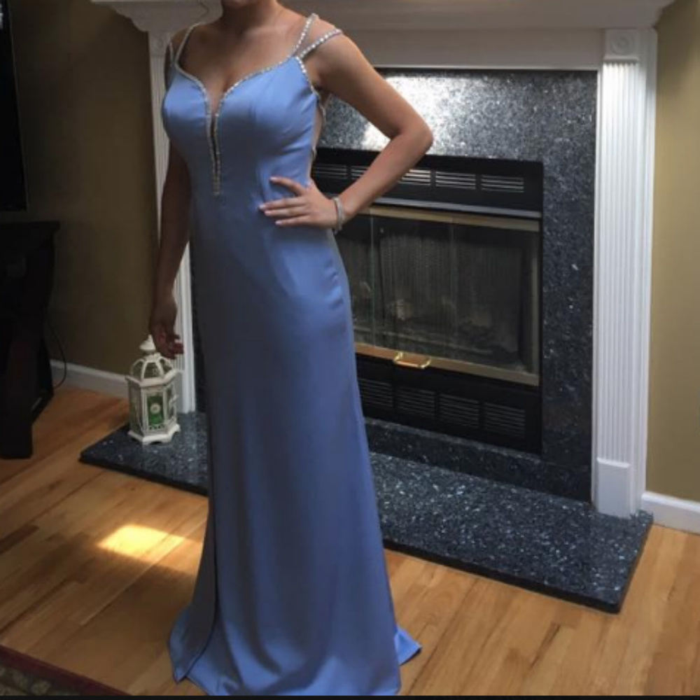 straight line prom dress